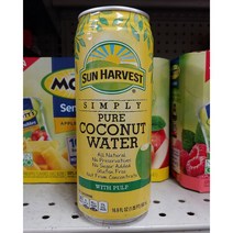 썬 하비스트 퓨어 코코넛 워터 펄프 16.9oz(500ml) 6팩, 1개
