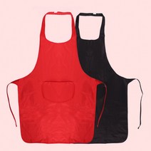 주방소품 음식점 카페 주방앞치마 무지 방수앞치마 주방소품 앞치마쇼핑몰 예쁜앞치마 주방앞치마, 레드