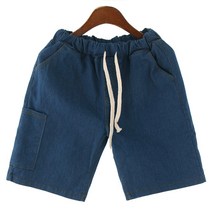 여성 5부 청반바지 밴딩청바지 여름바지 청바지 워싱 반바지