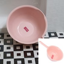 스마일바스 원형 손잡이 바가지 다용도바가지 손바가지 긴손잡이바가지 목욕바가지