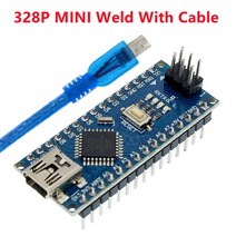 아두이노 키트 코딩 입문 교육 보드 점퍼선 Nano 3.0 미니 타입-C 마이크로 USB 부트로더 호환 나노 컨트, 06 MINI Weld With Cable