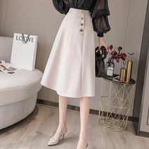 포플러앤씨 느안 버튼 스커트