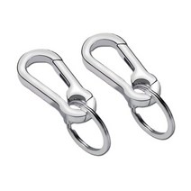 다옴하우스 열쇠고리 키링 버클 붕어고리 연결고리 차키링 키홀더 가방걸이(2P), 실버, 2개