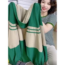 여성 오버핏 후드 점퍼 선 스크린 류 짧은 코트 모조 자외선 여름 얇은 2023 셔츠 통기성 야구 유니폼