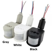LED 모션 센서 220V 12V 동작감지 스위치 PIR 적외선, 쿠팡 ZERONE PIR스위치 화이트12v p5652