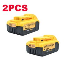 DeWalt DCB184 DCB181 DCB182 DCB200 20 6A 18 배터리 용 8.0Ah MAX XR 전동 공구 교체, 02 Black