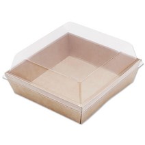 크라프트정사각케이스 500개 샌드위치포장용기뚜껑sw4, 없음, sw4호/뚜껑만_500개