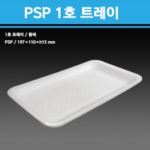용기닷컴 PSP 스티로폼 사각트레이 1호 600개-포장떡야채생선, 1개, 1200개입
