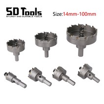 텅스텐봉 14-100mm TCT 텅스텐 카바이드 팁 구멍 톱 드릴 비트 알루미늄 합금 스틸 금속 각도 철 강판-172, 11.2mm