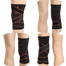마트498 테이핑 무릎보호대(L) 오렌지 마라톤 무릎관절보호대 무릎토시 테니스 배드민턴 니슬리브