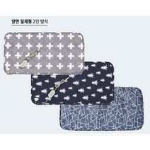 더안 2인용 양면 전기방석, 네이비화이트트리