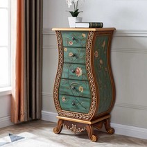 엔틱가구 북유럽 틈새 수납장 자작나무 꽃병 머릿장, 04 (길이50cm x 너비35cm x 높이88cm)