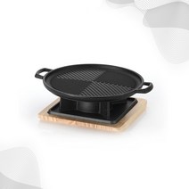 굿소일 LivingArt 화로 받침대 포함 25cm 무쇠 주철 그릴팬, 리빙아트의 남다른 기술력