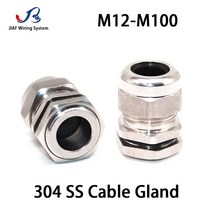 10pcs 케이블그랜드 방수 스테인레스 스틸 케이블 글 랜드 M32 * 1.5 커넥터 M50 IP68 조인트 와이어 잠금, 07 M20X1.5 For 6-12