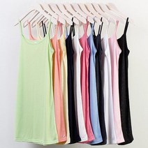 오노마 오노마 ONM 빅사이즈 데일리 롱 끈나시 DIN0018R 기본 필수 티 (8116900)
