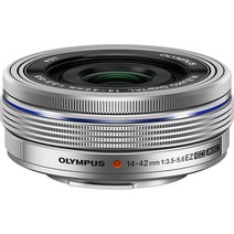 올림푸스 m.zuiko 디지털 ed 14-42mm f3.5-5.6 ez 렌즈 마이크로 포서드 카메라용(실버)(리뉴얼), 은, 14-42mm f3.5-5.6ez