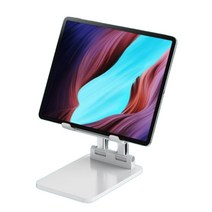 e-brand 듀얼포스트 태블릿 거치대 아이패드 스탠드 갤럭시탭 받침대, 화이트