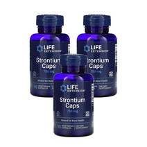 라이프익스텐션 스트론튬 250mg 식물성 비건 미네랄 글루텐프리 90 베지 캡슐, 2+1