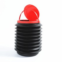 캠핑쓰레기통 팝업 쓰레기 통 봉투걸이 다기능 스토리지 버킷 방수 접이식 자동차 텔레스코픽 야외, 4L, 02 with lid