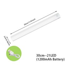 조약돌소파 1인용 미니 호박 일인용 소파 모션 센서 조명 무선 LED 야간 침실 장식 감지기 벽 램프 계단, 03 30cm-20LED_01 cold white