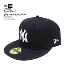 [뉴에라][슈즈네][정품] MLB 어센틱 뉴욕 양키즈 게임 야구모자 사이즈캡 59FIFTY 메이저리그 선수모자 미국직배송