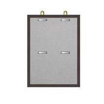 제이에스칠판 집게(클립) A4 게시판 2열4구 590x770mm, 회색, 웬지