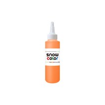 스노우물감 140ml 낱색 스노우키즈 유아 아기 놀이 핑거 형광 페인팅 블랙라이트 촉감놀이 미술놀이 형광놀이 물감놀이, (오렌지), 스노우, 140, -