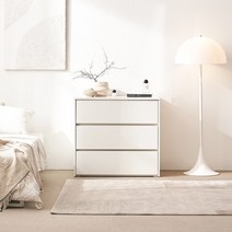 [모던하우스] ON 스탠다드 화이트 서랍장 3단 W800