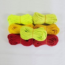 타프스트링 텐트 끈 줄 캠핑 로프 6mm 50M, 믹스 빨강