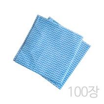 UL + DF 파랑물결행주(벌크100장) 부직포행주 행사 판촉용_S/N:FD+6DFFBD ; 행주 부직포행주 행주타올 키친타올 걸레 일회용행주 CJN31FF, 1, 1