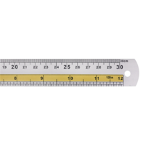 사무용방안자 스틸자 알루미늄자, 1개, B05 알루미늄자A 30cm_노랑
