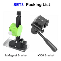 레이져 레벨기 레이저 수평기 수평자 자동 측정기 브래킷 초강력 회전 암페어 녹색적색, 2-검은색