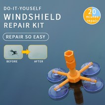 차량 광택제 DIY 자동차 앞 유리 키트 빠른 금이 간 도구 창 광택 액세서리, 한개옵션0