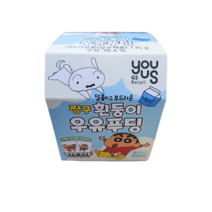 짱구 흰둥이 우유푸딩 짱구스티커띠부씰포함 135g, 4개