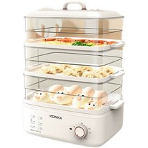 Konka-지능형 전기 스티머 8L 멀티 레이어 시각화 자동 전원 끄기 및 안티 드라이 버닝 220V, 02 3 layer 10L_03 UK