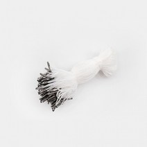 KP 무핀실고리 블랙팁 화이트끈(약100개) 택끈 택고리 상표끈실고리 실고리핀 택끈 택핀 택고리 라벨끈, 블랙팁-화이트끈