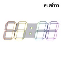 플라이토 LG전구 프리즘 벽시계 탁상겸용 38CM 리모컨조정 선물용