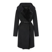 22FW FABIANA FILIPPI 파비아나필리피 여성 퍼 코트 블랙 PLD222B881