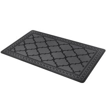 카바펫 모로칸 트렐리스 넌 슬립 듀러블 허니콤 텍스처 패브릭발매트, Grey