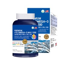 헬스프랜드 미국 프리미엄 rTG 알티지 오메가3 1200 6개월분 EPA DHA 비타민D 비타민E 함유 혈행개선 영양제, 1개, 235.62g