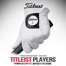 타이틀리스트 타이틀리스트 PLAYERS(플레이어스) 양피 골프장갑 6124E/화이트 남성용