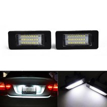 BMW라이트 2pcs 자동차 LED 번호 조명 8-30V 2.8W 램프 BMW 1 시리즈 E82 E88 F20 F21 3 E90 E91 E92 E93 F, 한개옵션0
