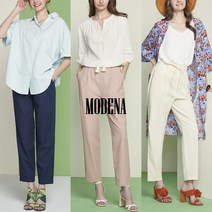 C. 모데나 린넨블렌디드 여성캐쥬얼팬츠 3종 택1