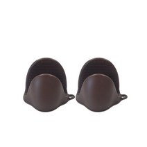 로즈랩 주방 실리콘 냄비손잡이 2PCS, 커피색, 2개