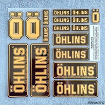 OHLINS 오토바이 여러 가지 빛깔의 반사 데칼 헬멧 장식 로고 서스펜션 충격 흡수 Sticke, 03 OHLINS