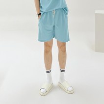 아도르클래식 하늘 편하고 시원한 면 스판 츄리닝 반바지