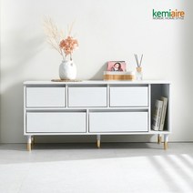 케미에르 쿠크 1150 싱글 TV거실장 KSH-202, 색상:화이트