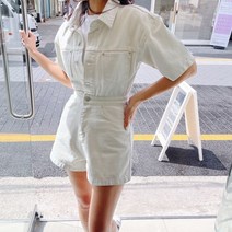 썸데이 서핑 반팔 반바지 점프 수트