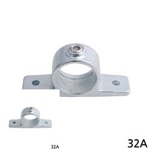 다용도 파이프클램프 32A 42.4MM 실버 파이프고정클램프 파이프홀더, 1개
