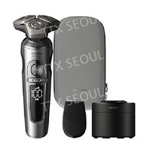 필립스 Norelco Shaver 9000 전기면도기 충전식 습식 건식 면도기, S9000 Presitge + 클린 포드, 최신 버전